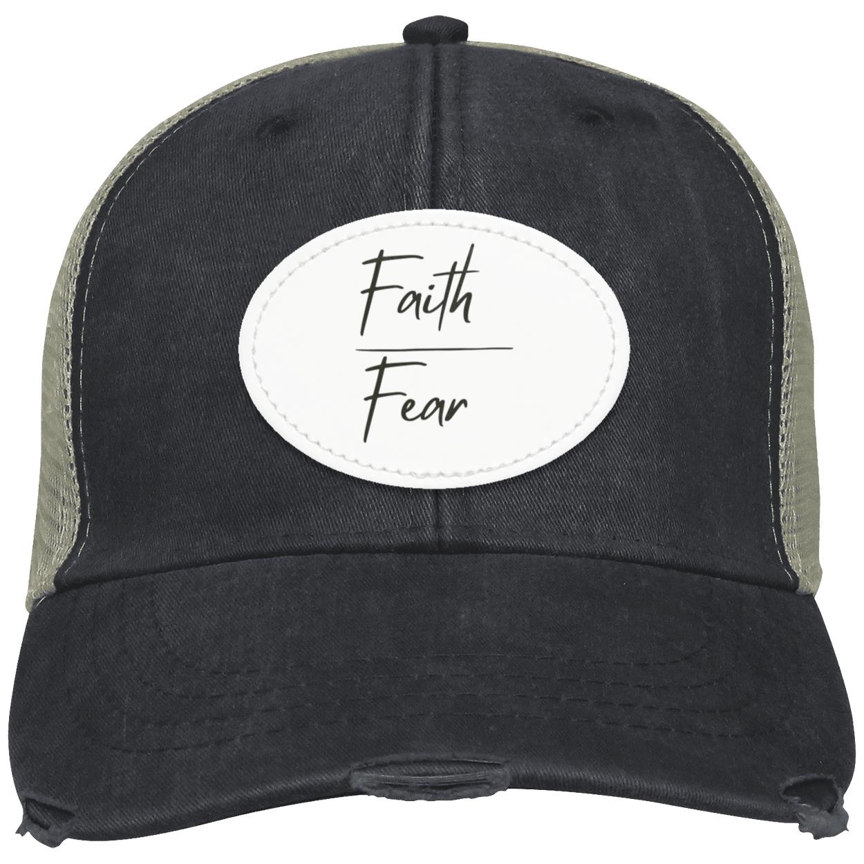 Faith Over Fear Distressed Hat