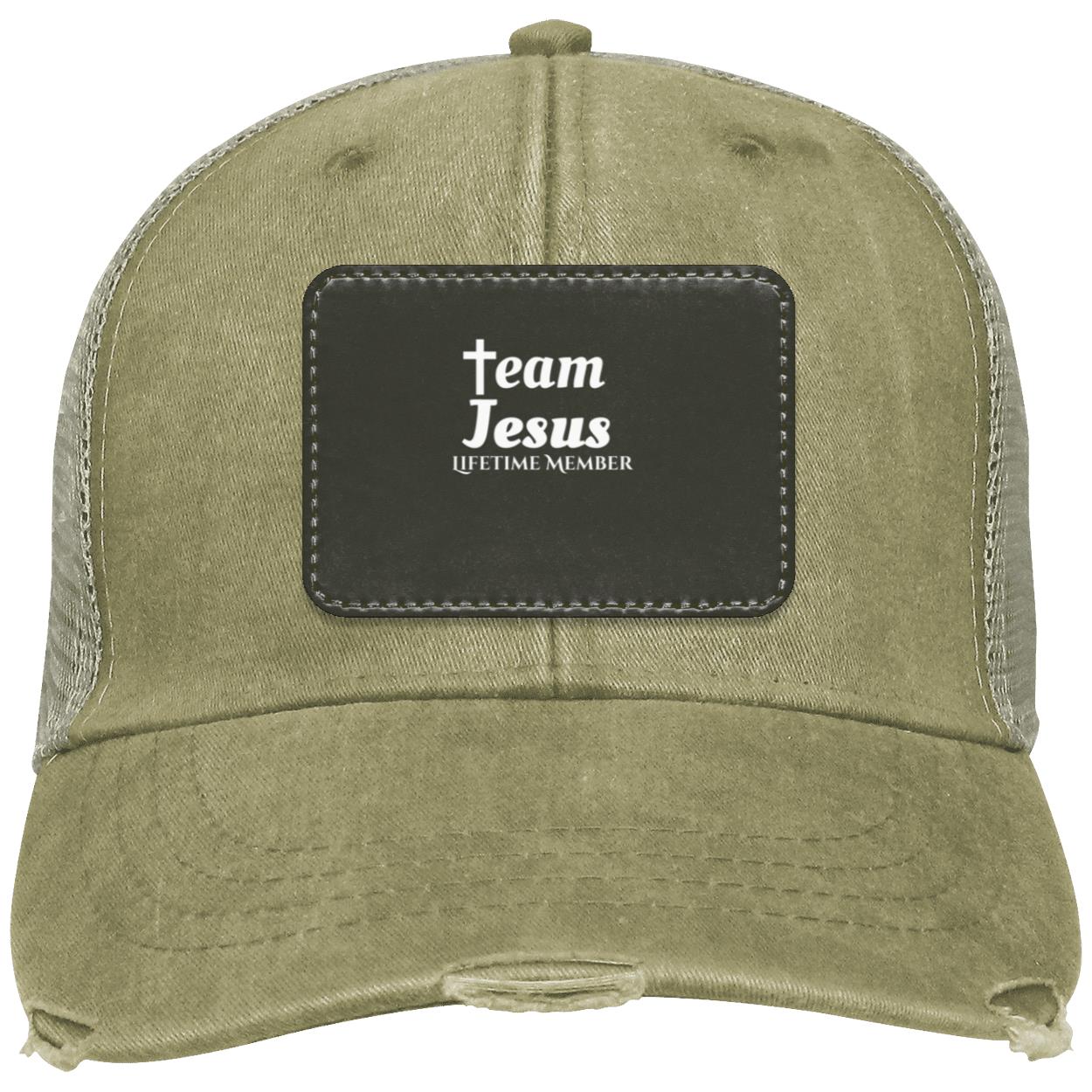 Team Jesus- Lifetime Member Black background Hat