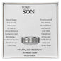 To My Son – Personalized Engraved Ring
