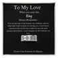 To My Love Ring – Romantic Gift for Husband or Boyfriend
