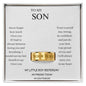 To My Son – Personalized Engraved Ring