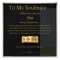 To My Soulmate Personalized Ring – Custoized Romantic Gift for Husband or Boyfriend