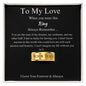 To My Love Ring – Romantic Gift for Husband or Boyfriend
