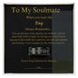 To My Soulmate Personalized Ring – Custoized Romantic Gift for Husband or Boyfriend