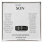 To My Son – Personalized Engraved Ring