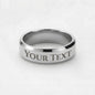 To My Soulmate Personalized Ring – Custom Name Romantic Gift for Husband or Boyfriend