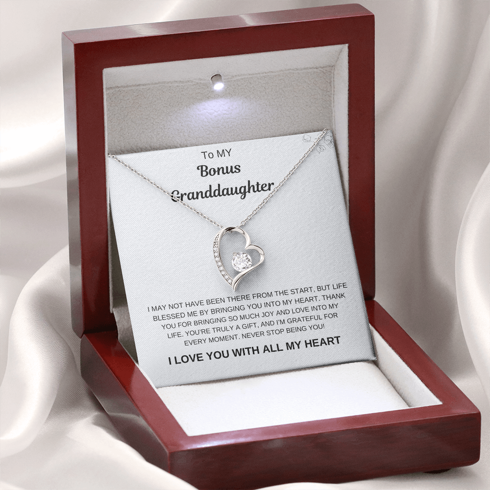 To My Bonus Granddaughter Necklace – A Keepsake She'll Treasure Forever