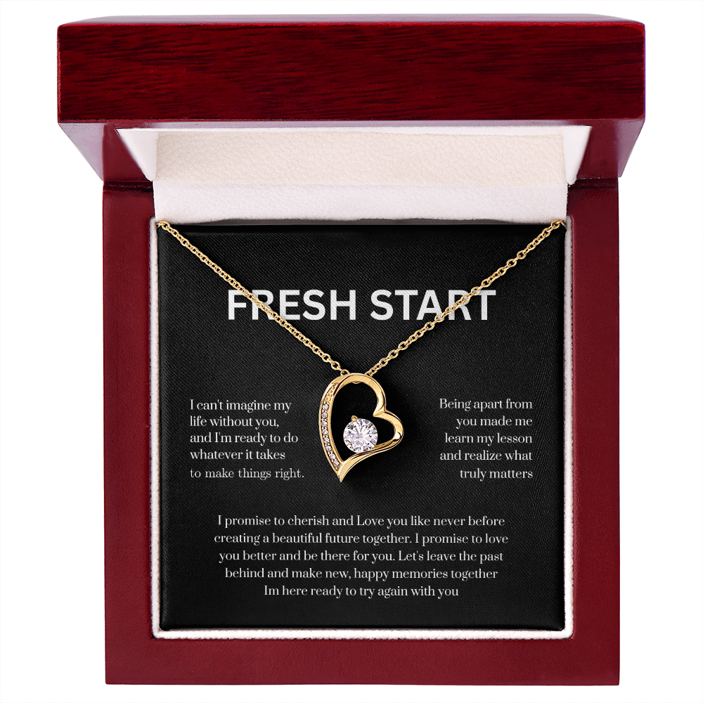 Let's Start Fresh Necklace – A Heartfelt “I'm Sorry” Gift