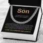 To My Son Necklace - A Gift of Love and Pride