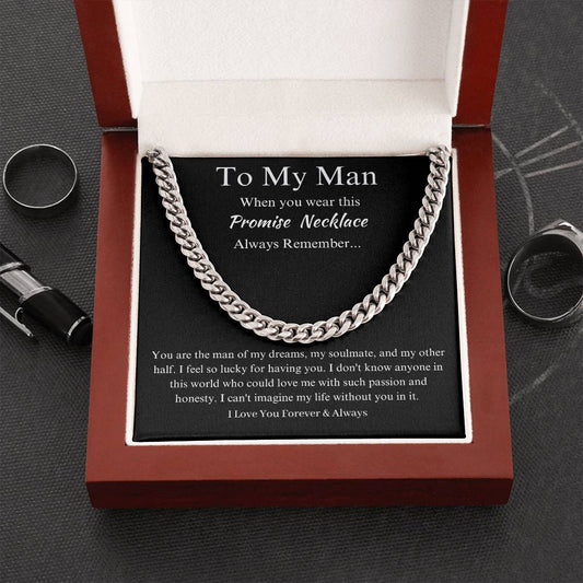 To My Man Promise Necklace