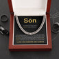 To My Son Necklace - A Gift of Love and Pride