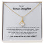 To My Bonus Daughter Necklace