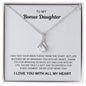To My Bonus Daughter Necklace