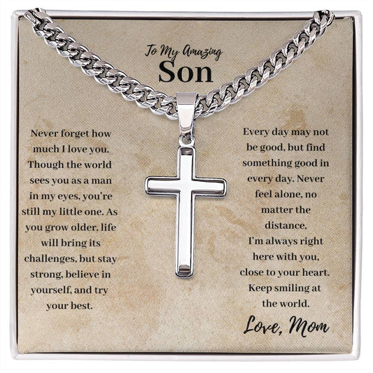 Amazing Son Cross Necklace