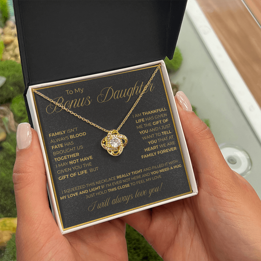 To My Bonus Daughter Necklace – A Symbol of Forever Family