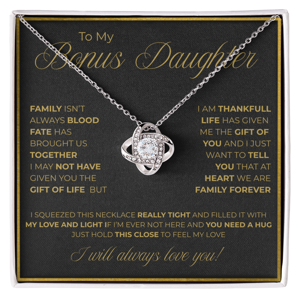 To My Bonus Daughter Necklace – A Symbol of Forever Family