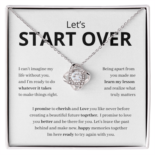 Let's Start OVER Necklace