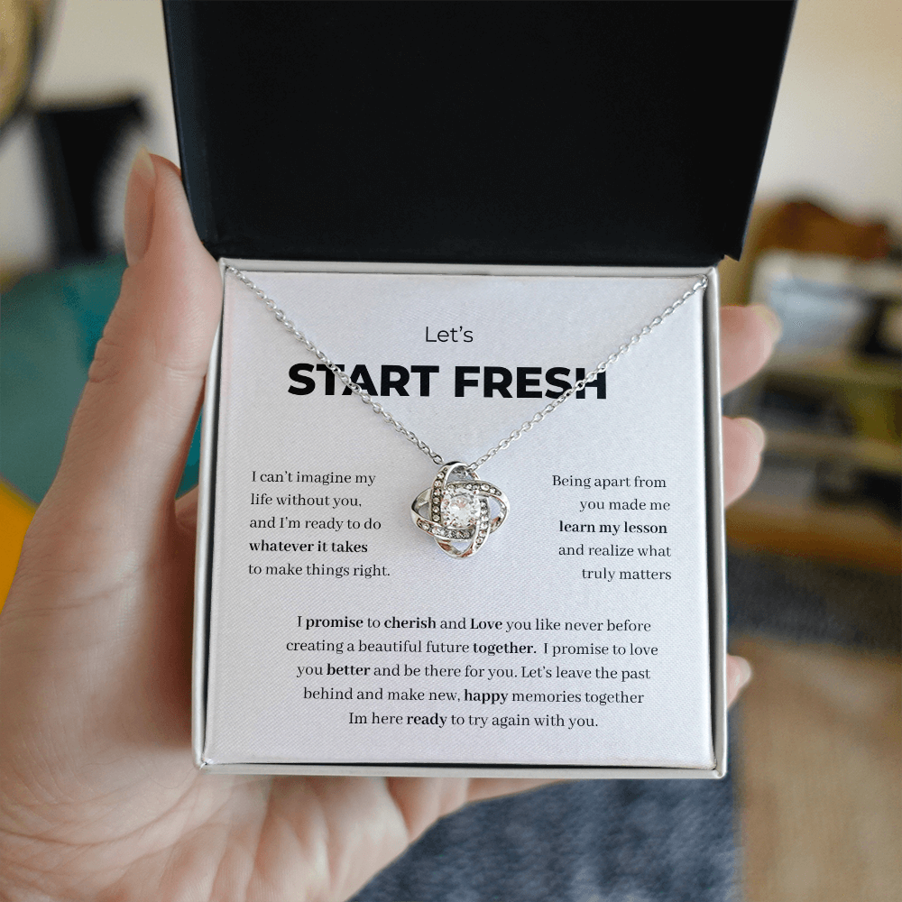Let's Start Fresh Necklace – A Heartfelt “I'm Sorry” Gift