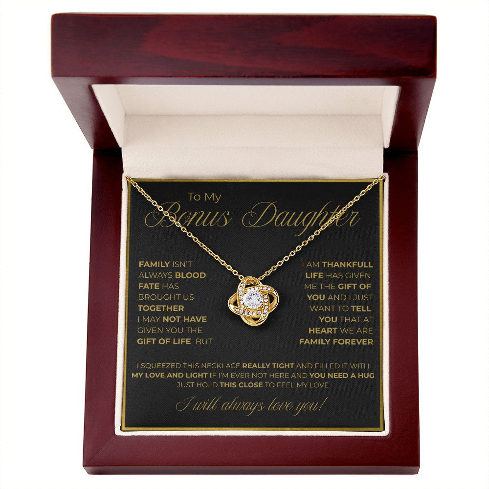 To My Bonus Daughter Necklace – A Symbol of Forever Family