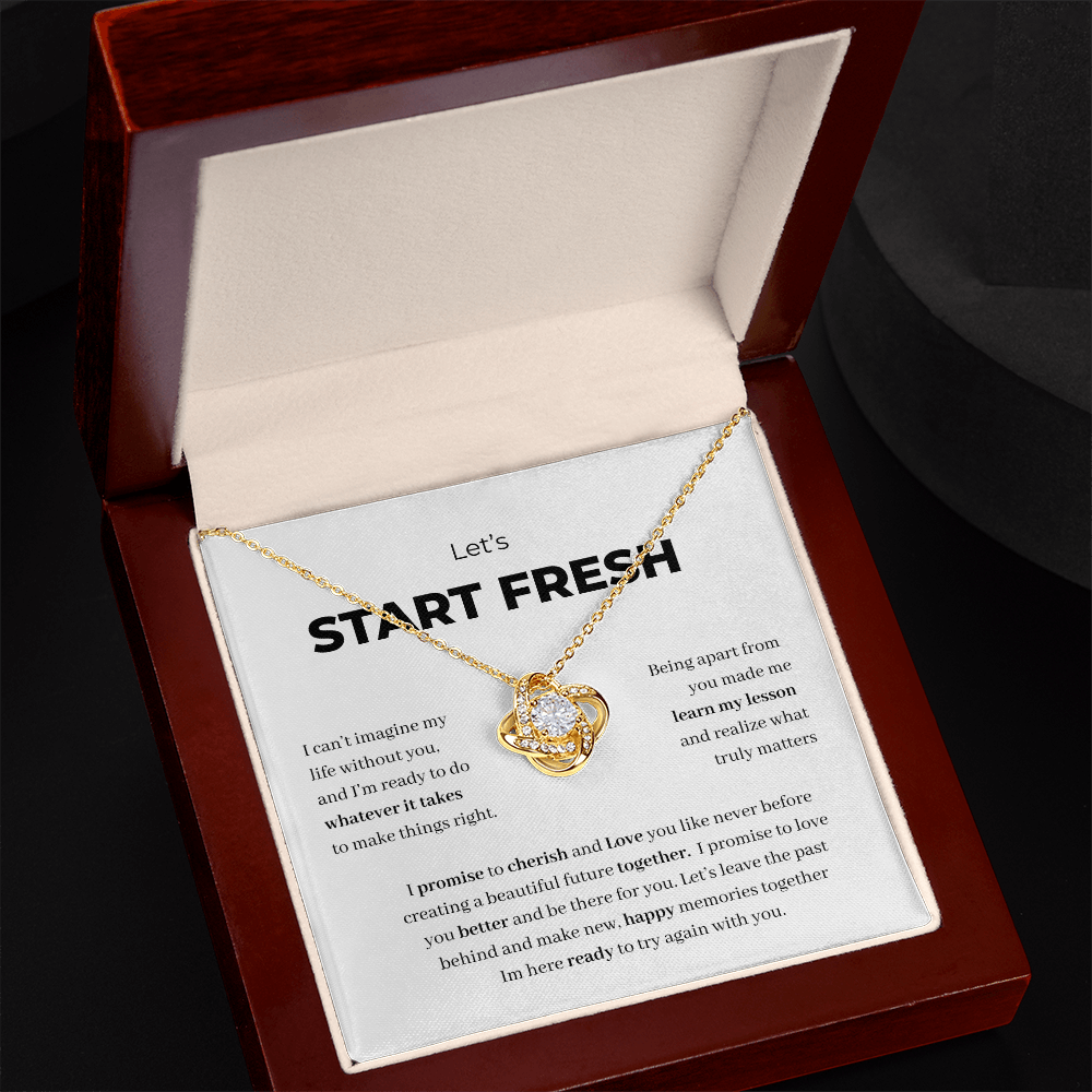 Let's Start Fresh Necklace – A Heartfelt “I'm Sorry” Gift