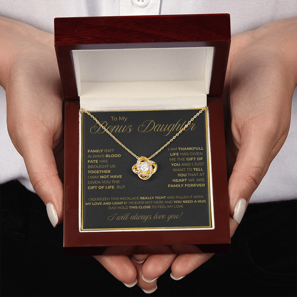 To My Bonus Daughter Necklace – A Symbol of Forever Family