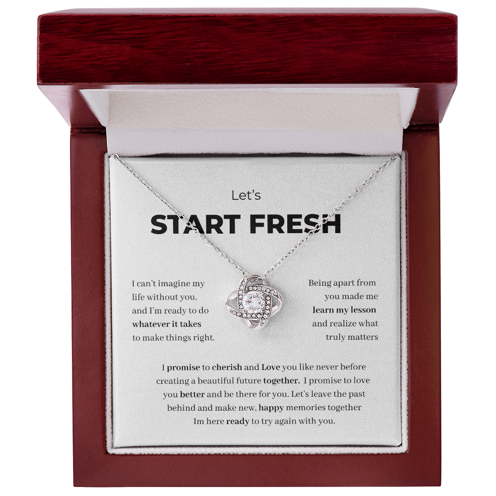 Let's Start Fresh Necklace – A Heartfelt “I'm Sorry” Gift