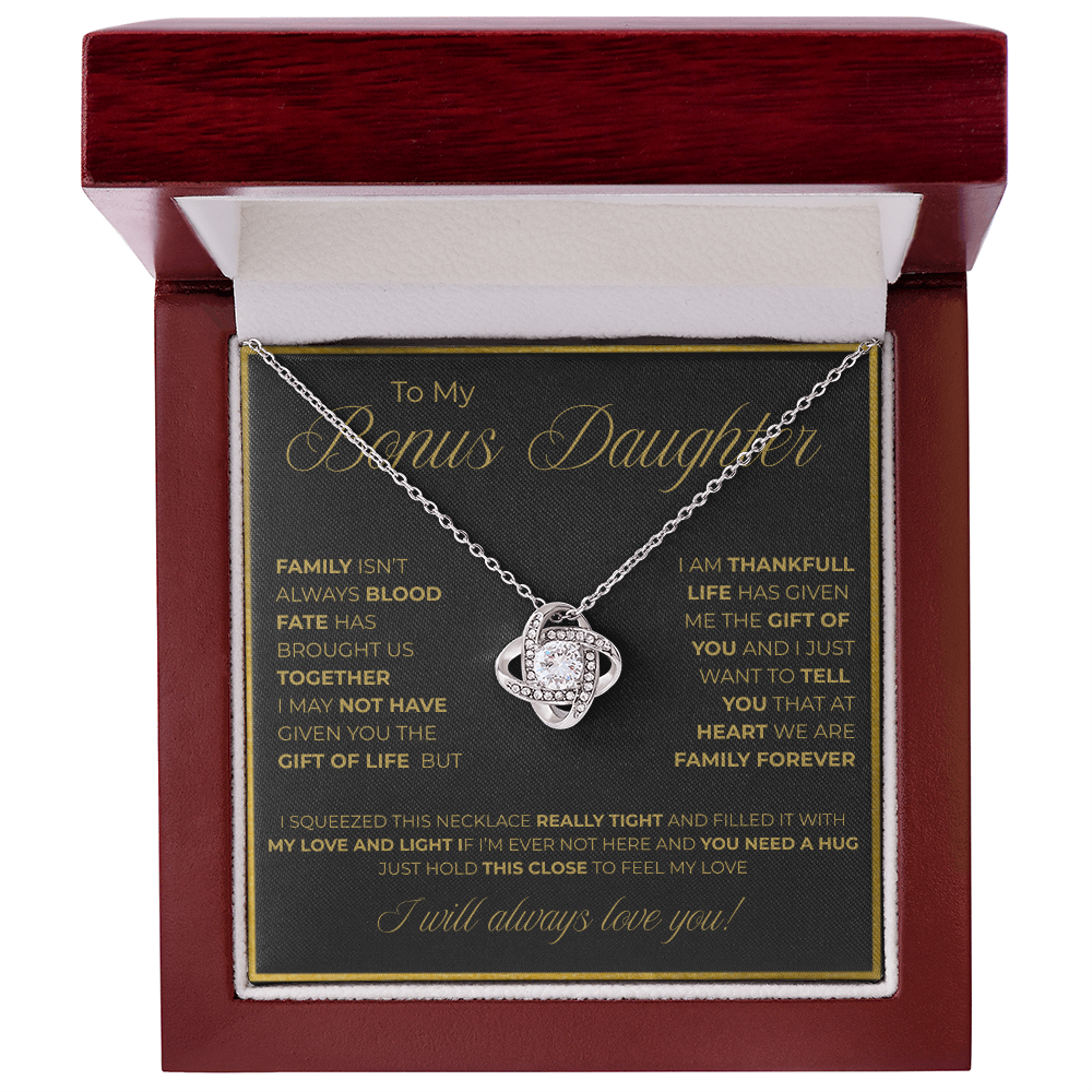 To My Bonus Daughter Necklace – A Symbol of Forever Family