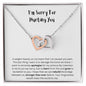 I'm Sorry for Hurting You Necklace – Meaningful Apology Gift for Love & Forgiveness