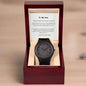 Son Never Forget How Much I love You Wooden Watch