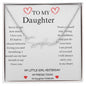 My Little Girl Yesterday My Daughter Forever Name Necklace