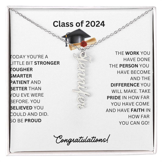 Class of 2024 Name Necklace