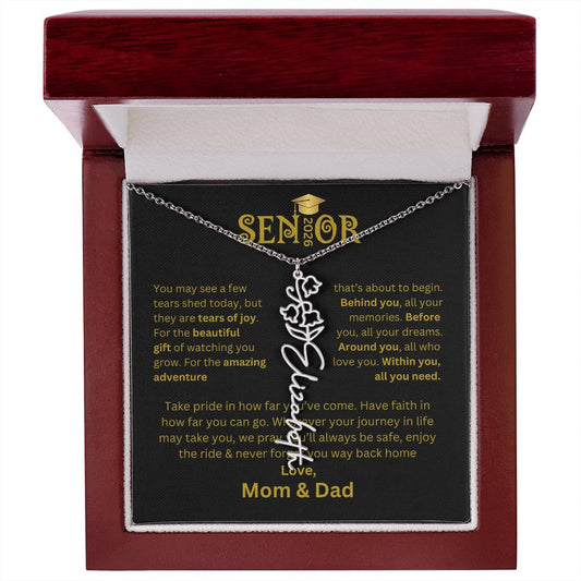Senior 2026 Personalized Name Necklace