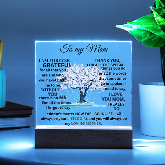 Forever Grateful Acrylic Plaque