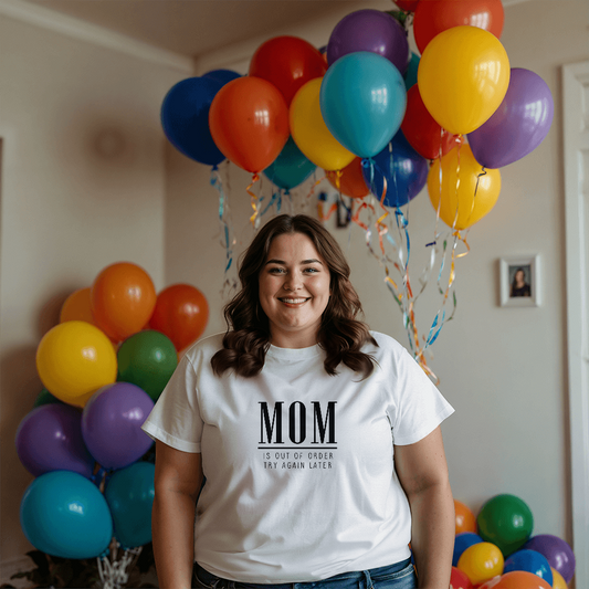 Mom Is Out of Commission T-Shirt | Funny Tired Mom Tee