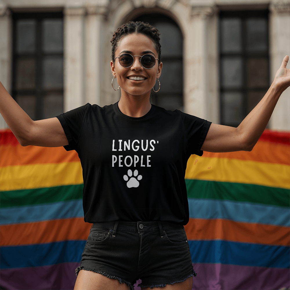 Lingus' People- Cat Support T-Shirt