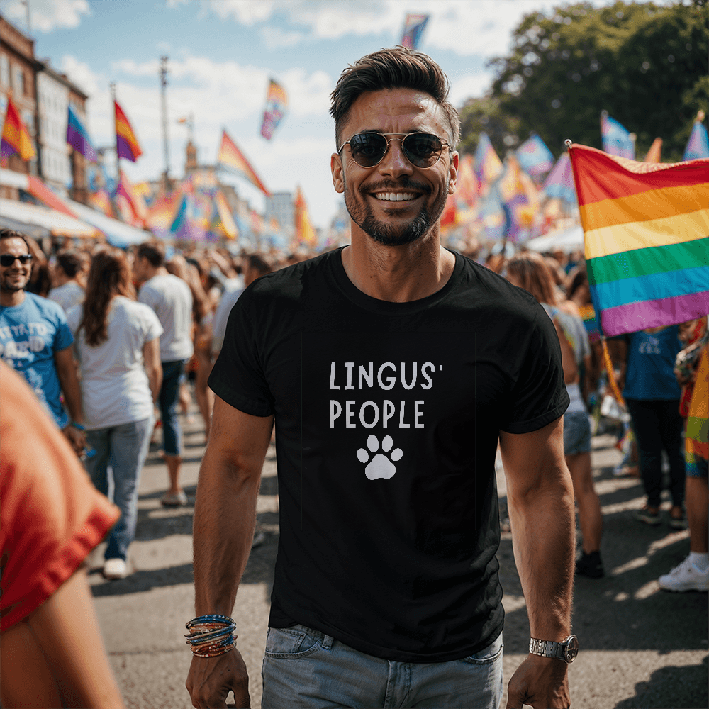 Lingus' People- Cat Support T-Shirt