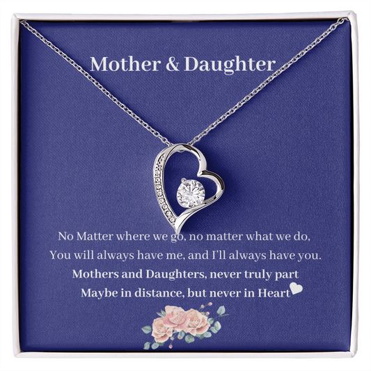 Mother & Daughter Never Truly Apart Necklace