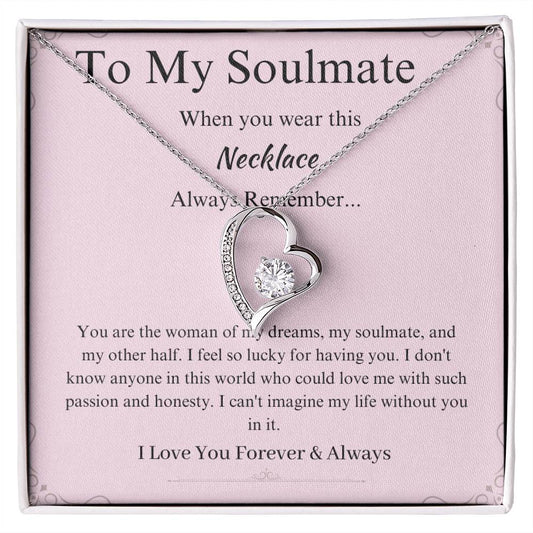 To My Soulmate Promise Necklace