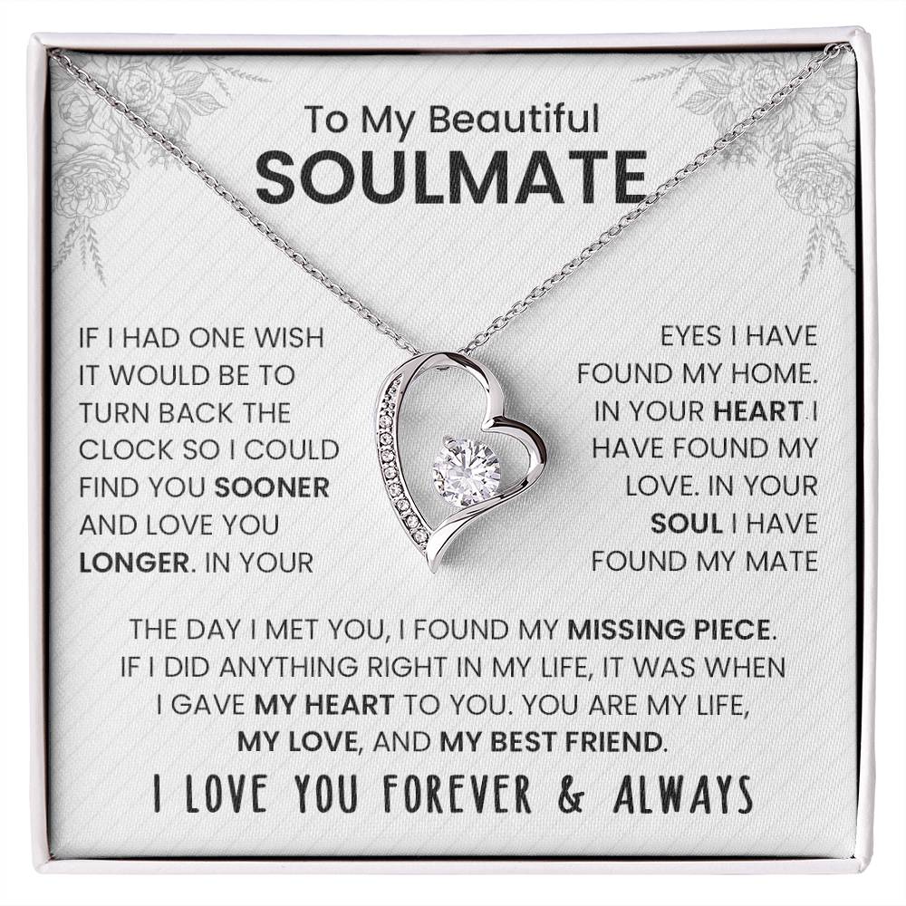 To My Soulmate - Forever & Always Necklace