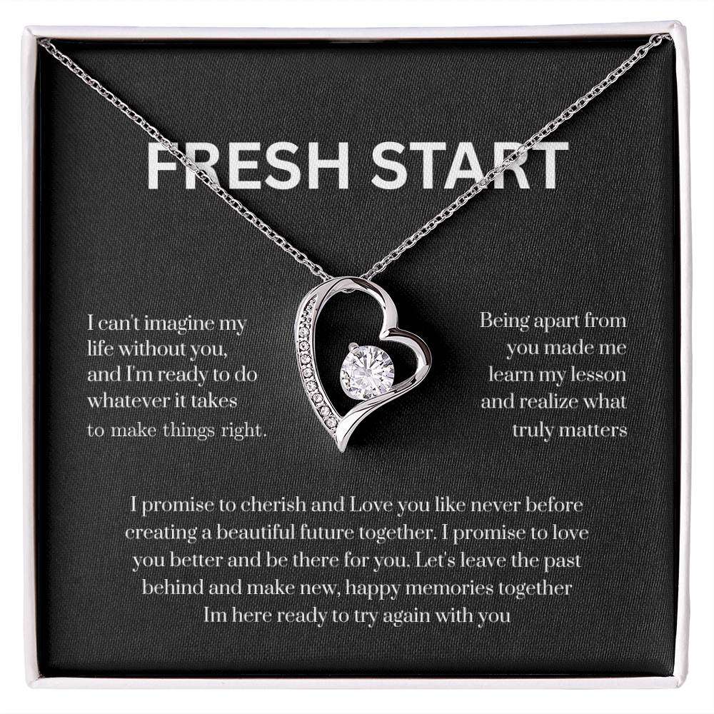 Let's Start Fresh Necklace – A Heartfelt “I'm Sorry” Gift