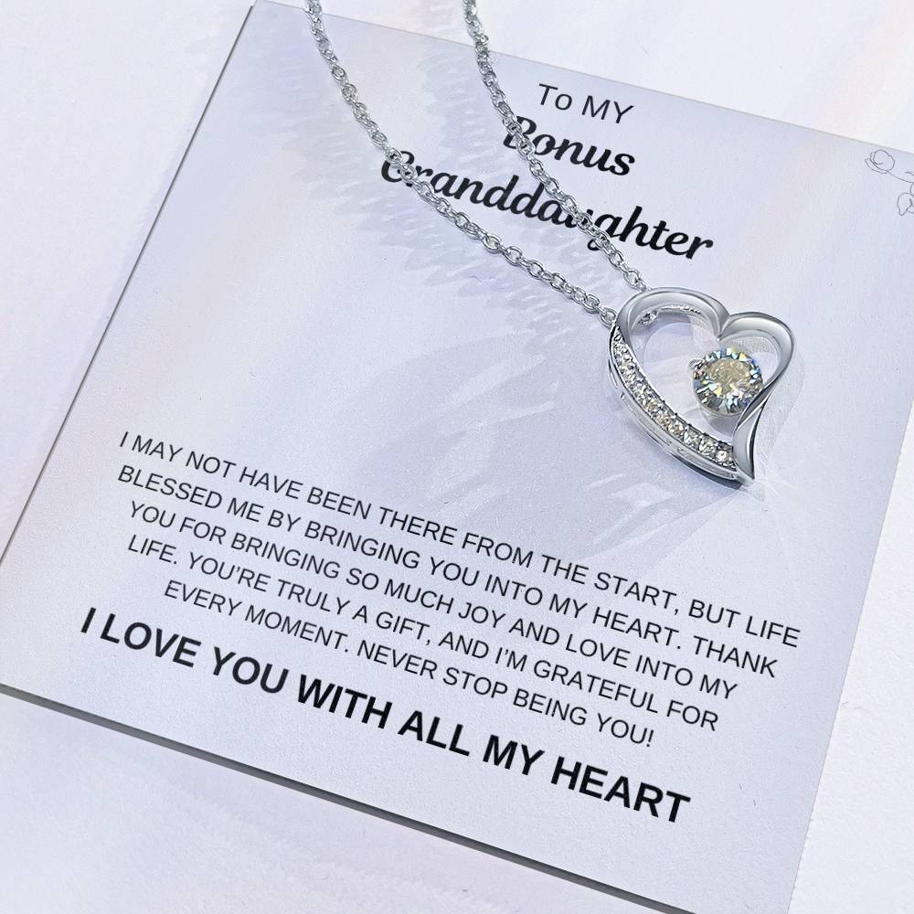 To My Bonus Granddaughter Necklace – A Keepsake She'll Treasure Forever
