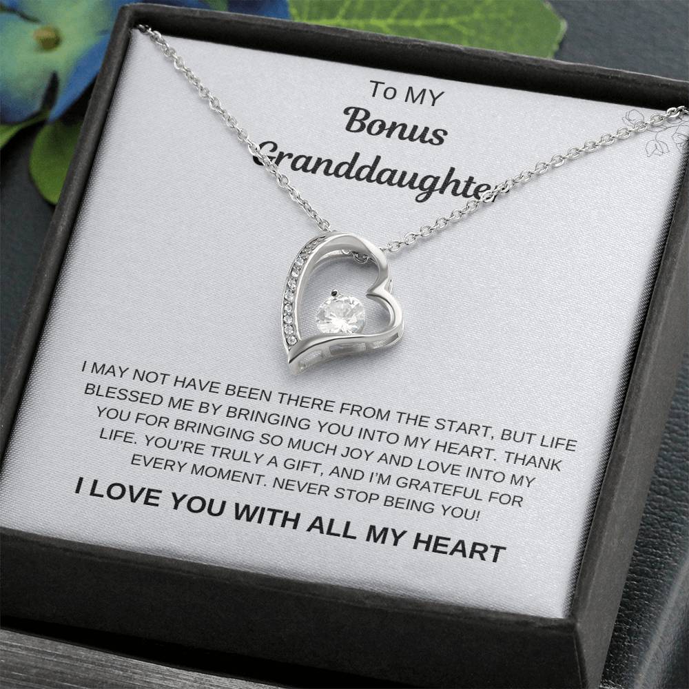 To My Bonus Granddaughter Necklace – A Keepsake She'll Treasure Forever
