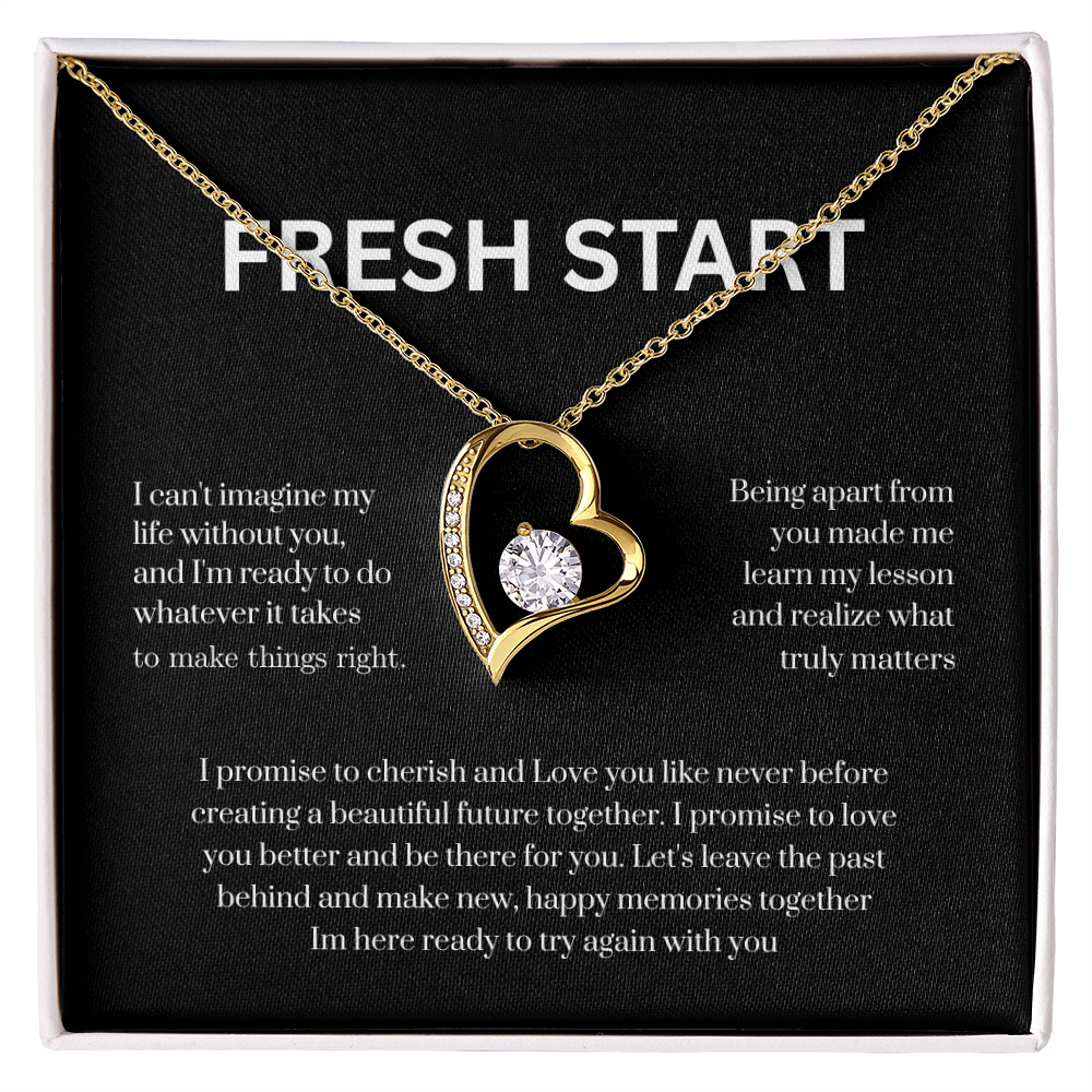 Let's Start Fresh Necklace – A Heartfelt “I'm Sorry” Gift