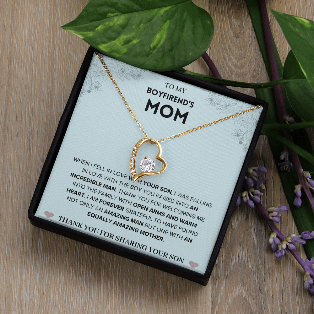 To My Boyfriends Mom Forever Love Necklace