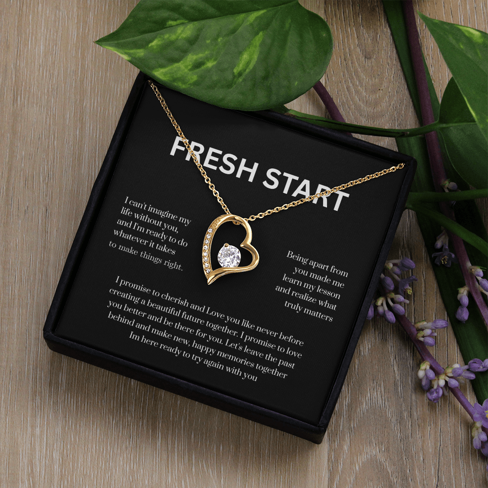 Let's Start Fresh Necklace – A Heartfelt “I'm Sorry” Gift