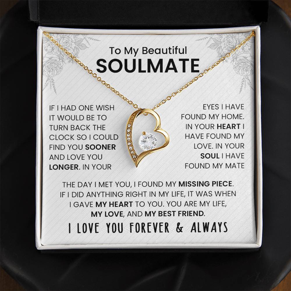 To My Soulmate - Forever & Always Necklace