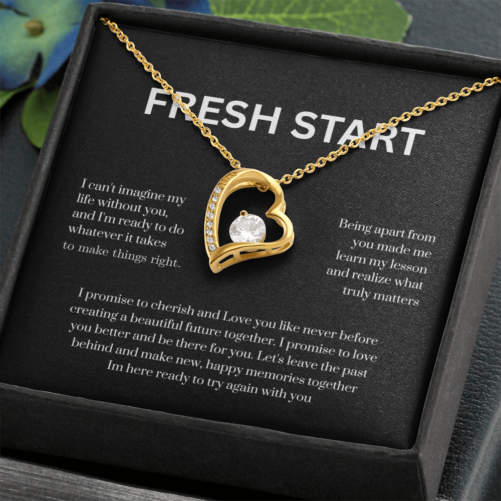 Let's Start Fresh Necklace – A Heartfelt “I'm Sorry” Gift