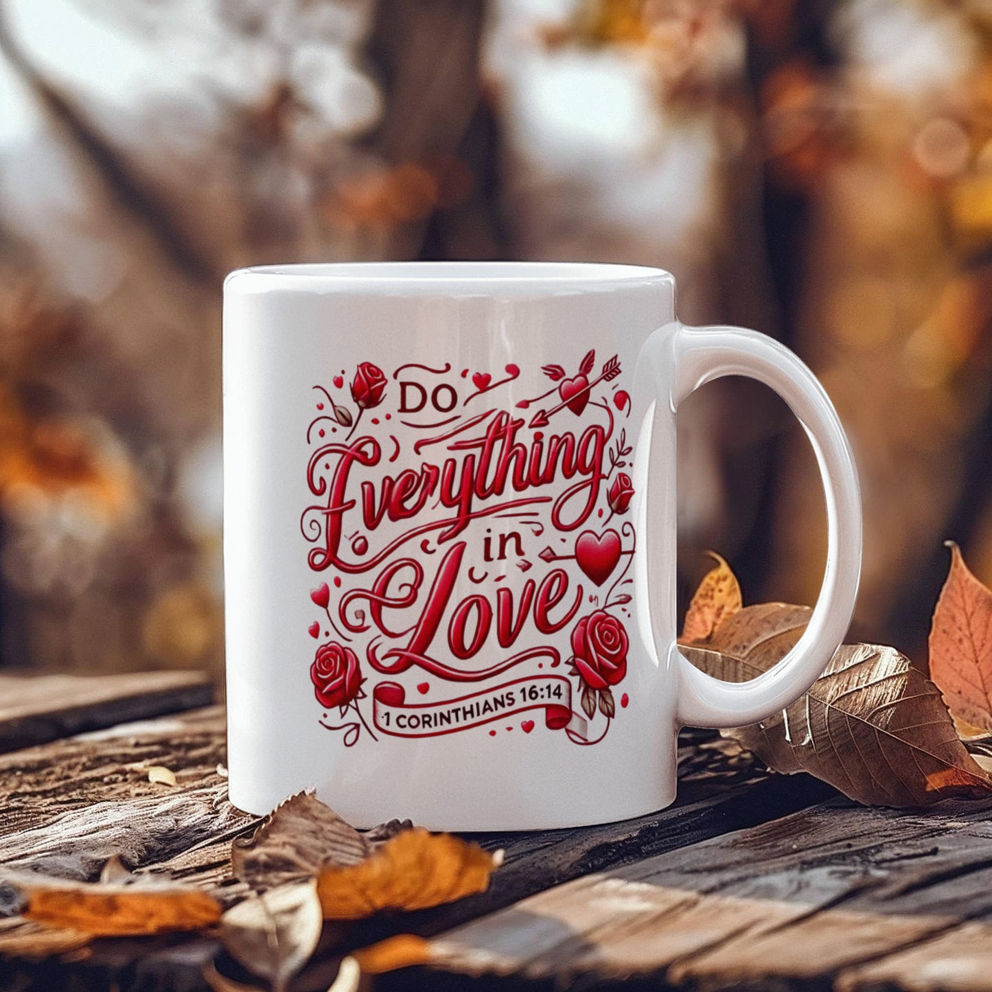 Do Everything in Love Mug – Inspirational Coffee Cup