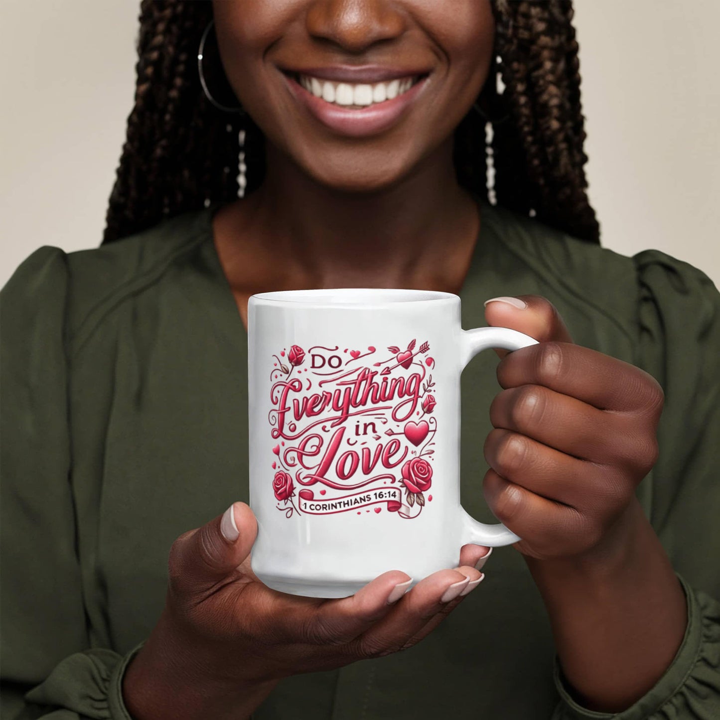 Do Everything in Love Mug – Inspirational Coffee Cup