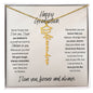 🎓 Graduation Necklace – Never Forget That I Love You